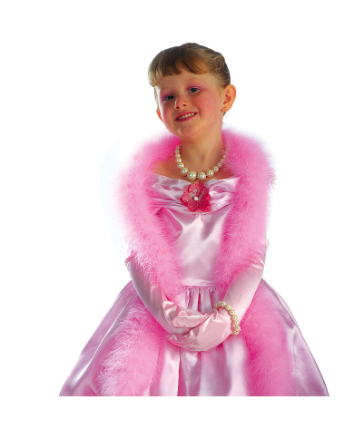 BOA DI MARABOUT LUSSO ROSA LUNGH.CM.130